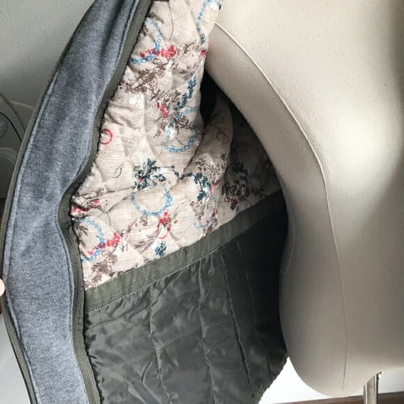 Buffalo David Bitton Outerwear Green Belted Jacket Faux Fur Hood Size M - Picture 5 of 12